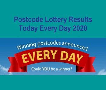 daily postcode lottery results|Postcode Lottery Results .